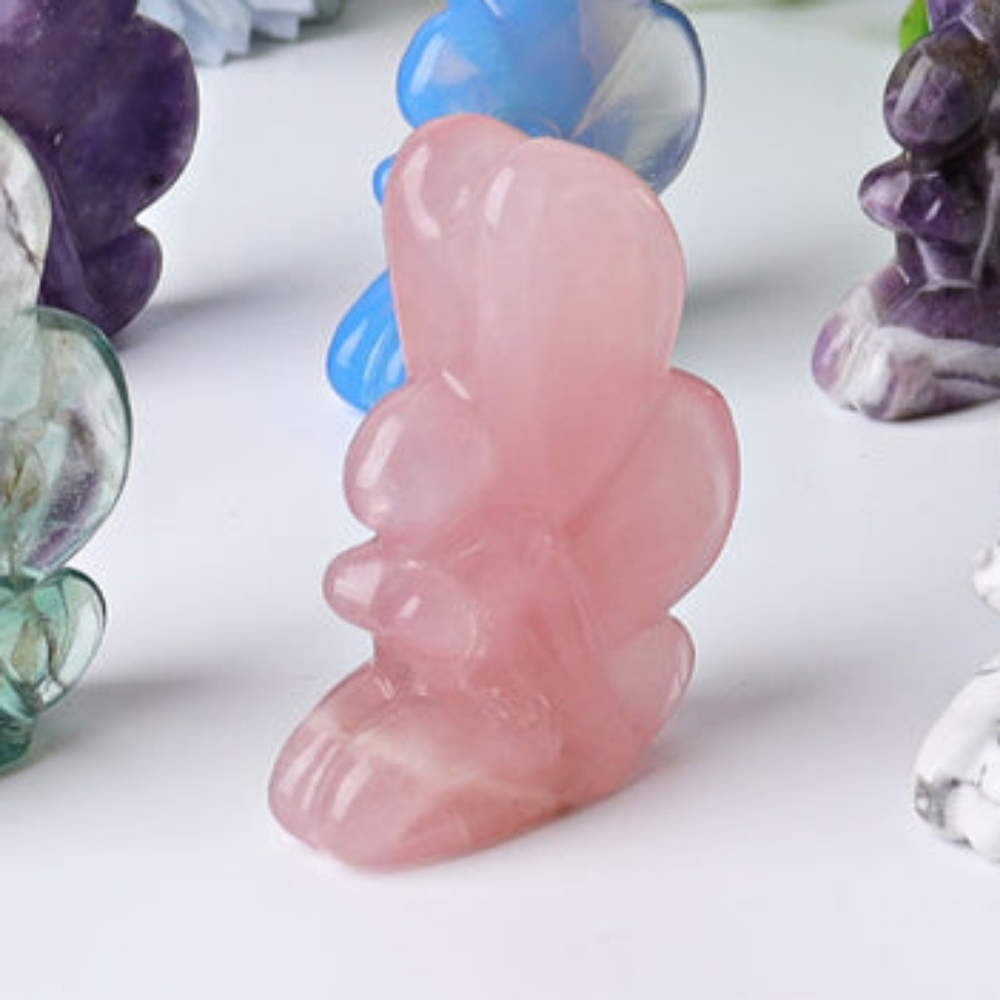 2.5" Rose Quartz Fairy Crystal - Picture 1 of 1